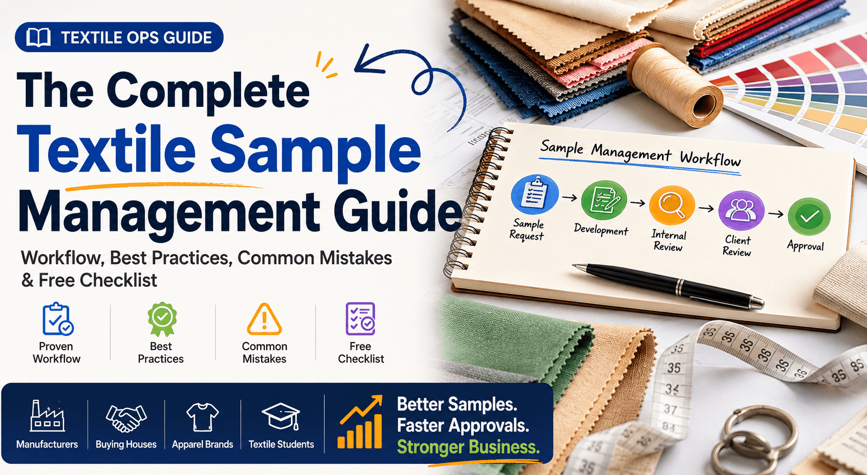 The Complete Textile Sample Management Guide: Workflow, Best Practices, Common Mistakes & Checklist